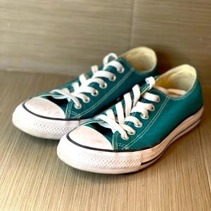 Teal, Size 7, Converse (Slightly Worn)